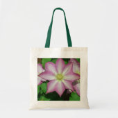 Trio van Clematis Pink en White Spring Vine Tote Bag (Voorkant)