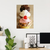 Trio van Cupcakes Food Poster (Thuiskantoor)