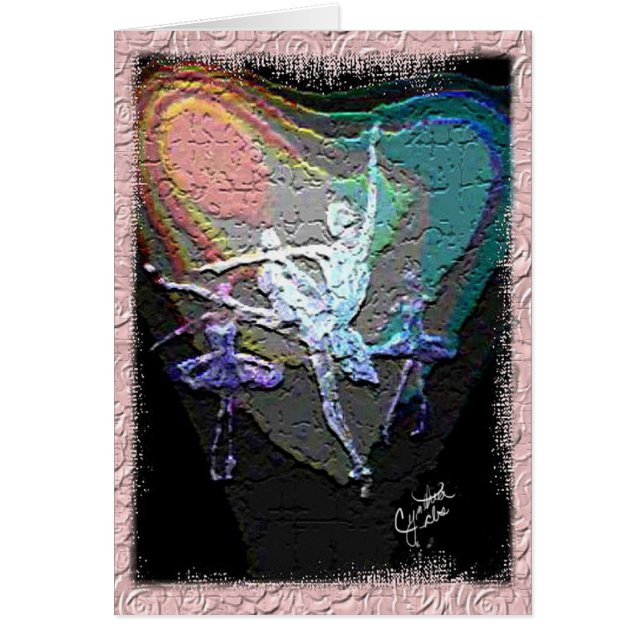 Trio van dansers met textiel (Voorkant)