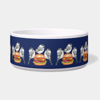 Trio van de Cheeseburger Birds Voerbakje