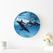 Trio van dolfijnen grote klok (Huis)