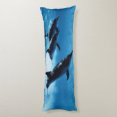 Trio van dolfijnen lichaamskussen (Achterkant (Verticaal))