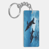 Trio van dolfijnen sleutelhanger (Voorkant Links)