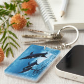 Trio van dolfijnen sleutelhanger (Voorkant Rechts)