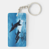 Trio van dolfijnen sleutelhanger (achterkant)