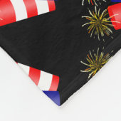 Trio van Firecrackers voor 4 juli Fleece Deken (Hoek)