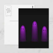 Trio van geesten (Fuschia) Briefkaart (Voorkant / Achterkant)
