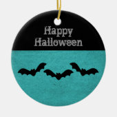 Trio van het Ornament van Bats Halloween, Blauwgro (Voorkant)