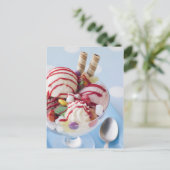Trio van Ice Cream en Sweet Sundae Briefkaart (Staand voorkant)