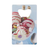 Trio van Ice Cream en Sweet Sundae Creditkaart Flessenopener (Achterkant)