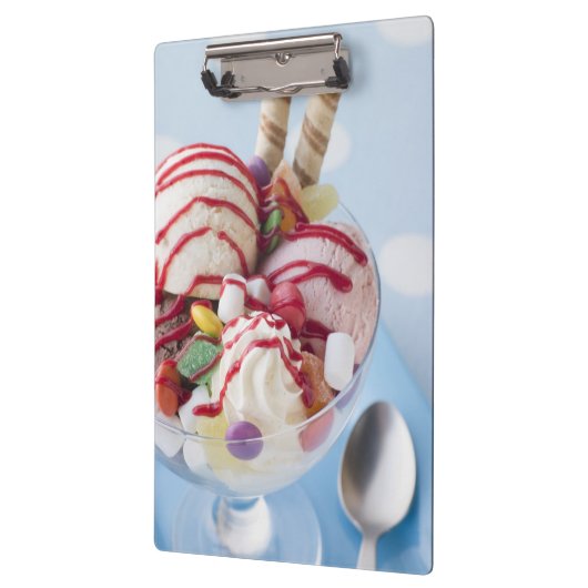 Trio van Ice Cream en Sweet Sundae Klembord (Links)