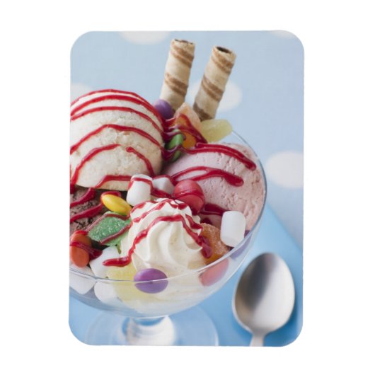 Trio van Ice Cream en Sweet Sundae Magneet (Verticaal)