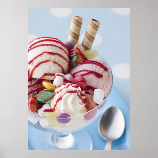 Trio van Ice Cream en Sweet Sundae Poster (Voorkant)