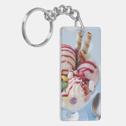 Trio van Ice Cream en Sweet Sundae Sleutelhanger (Voorkant Links)