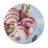 Trio van Ice Cream en Sweet Sundae Snijplank (Voorkant)