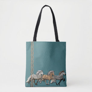 Trio van IJslandse paarden Tote Bag