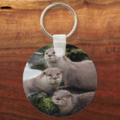 Trio van Otters Sleutelhanger (Voorkant)