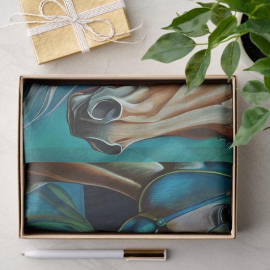 Trio van Paarden Tissuepapier (Geschenk)