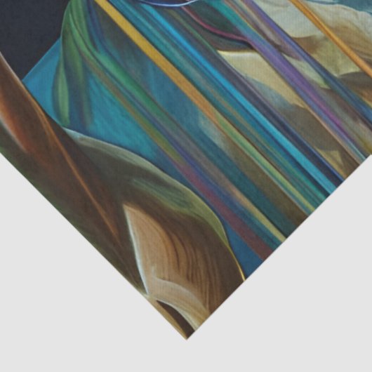 Trio van Paarden Tissuepapier (Detail)