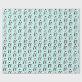 Trio van pinguïns cadeaupapier (Vlak)