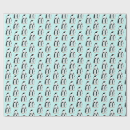 Trio van pinguïns cadeaupapier