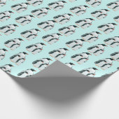 Trio van pinguïns cadeaupapier (Hoek)