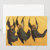 Trio van Renaissance Angels door Master of Housebo Feestdagenkaart (Voorkant / Achterkant)