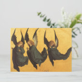 Trio van Renaissance Angels door Master of Housebo Feestdagenkaart (Staand voorkant)