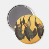 Trio van Renaissance Angels door Master of Housebo Magneet (Voorkant / Achterkant)