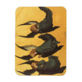 Trio van Renaissance Angels door Master of Housebo Magneet (Verticaal)