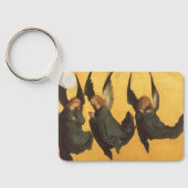 Trio van Renaissance Angels door Master of Housebo Sleutelhanger (Achterkant)