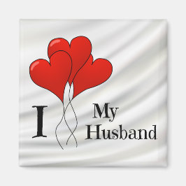 Trio van Rode Heart-ballonnen waar ik van hou Magneet