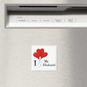 Trio van Rode Heart-ballonnen waar ik van hou Magneet (Insitu (Vaatwasser))