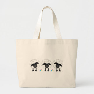 Trio van schapen grote tote bag