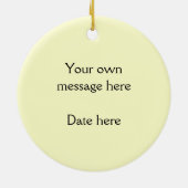 Trio van schapen in IJsland Keramisch Ornament (Achterkant)