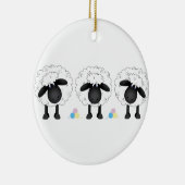 Trio van schapen keramisch ornament (Rechts)
