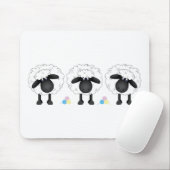 Trio van schapen muismat (Met muis)