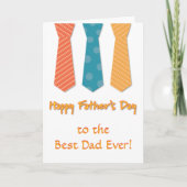 Trio van Stropdassen Vaderdag Kaart (Voorkant)