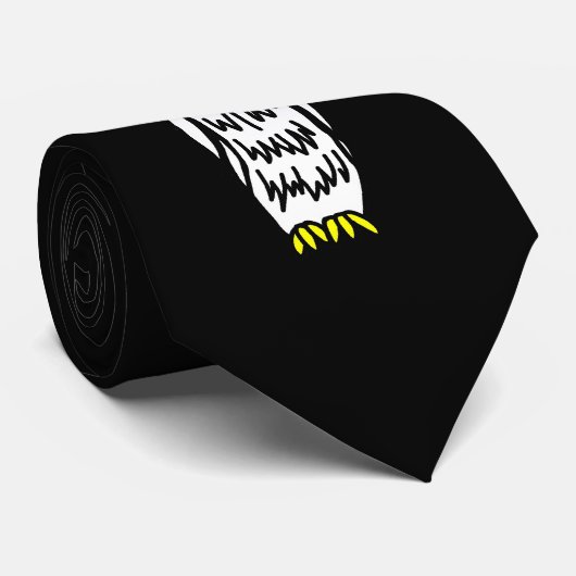 Trio van uilen stropdas (Opgerold)