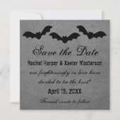 Trio van vleermuizen Halloween sparen de Datum uit Save The Date (Voorkant)