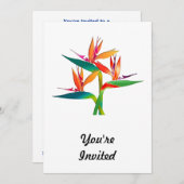 Trio van vogels in het Paradijs Kaart (Voorkant / Achterkant)