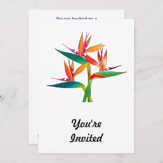 Trio van vogels in het Paradijs Kaart (Voorkant / Achterkant)