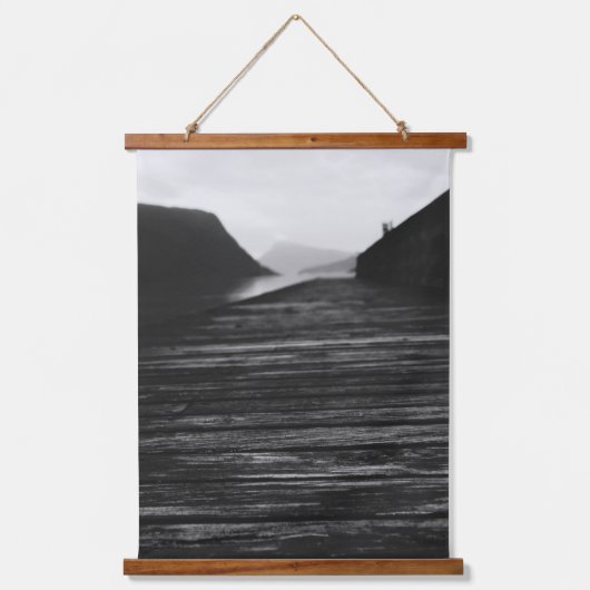 Trio van zwart en wit Captures of Water Hangend Wandkleed (Voorkant 2)