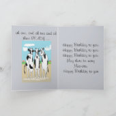 Trio voor verjaardagsgroet aan Koeien Kaart (Binnen)