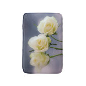 Trio Witte Roses Bath mat (Voorkant Verticaal)