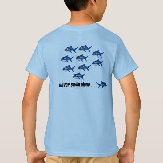 triomblauw t-shirt (Achterkant)