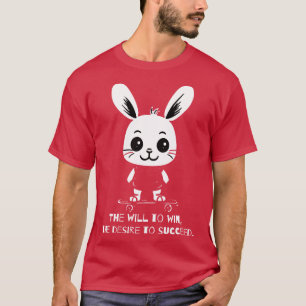 Triomf en Ambitie De Wijze Bunnys Pad naar Succes T-shirt