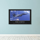 Triomf: Inspirerend prijsopgave 1 Canvas Afdruk (Insitu (Houten vloer))