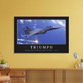 Triomf: Inspirerend prijsopgave 1 Canvas Afdruk (Insitu (Woonkamer))