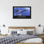 Triomf: Inspirerend prijsopgave 1 Canvas Afdruk (Insitu (Slaapkamer))